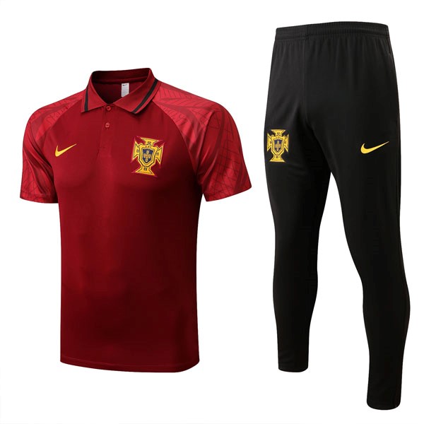 Polo Portugal Conjunto Completo 2022 2023 Rojo